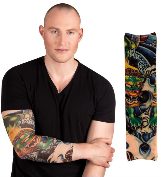 Tattoosleeve dragon - willaert,verkleedkledij, tattoo, tattoo sleeve, marginaal, biker, stoer